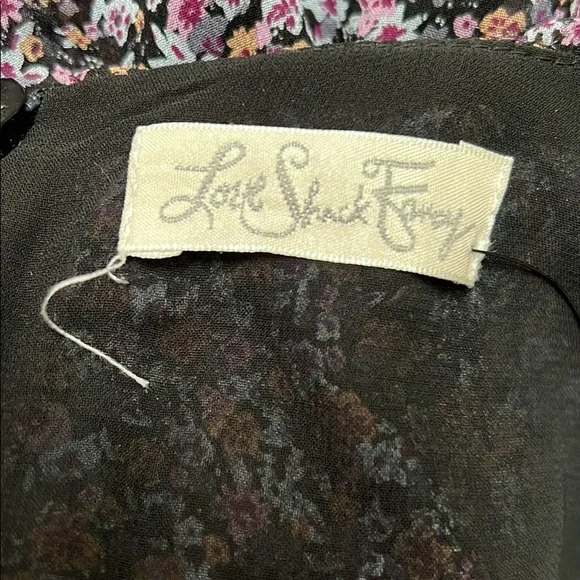 Love shack fancy off the shoulder, a-line floral print dress - Picture 5 of 8